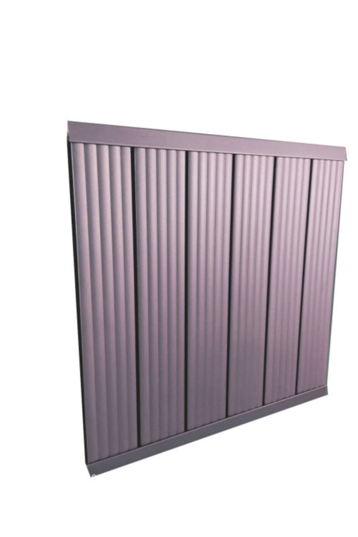 Alüminyum Panel Radyatör Ekol Model 600 mm x 1800 mm Ral 7016 Antrasit Gri - Kırık Beyaz