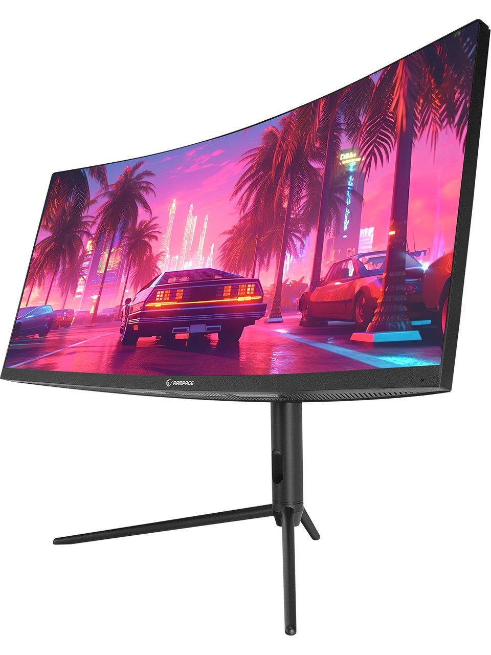 Rampage Raıden RA30R200C 30 200Hz 1ms Auo Va Wfhd Adaptivesync Rgb Pivot Curved Oyuncu Monitörü