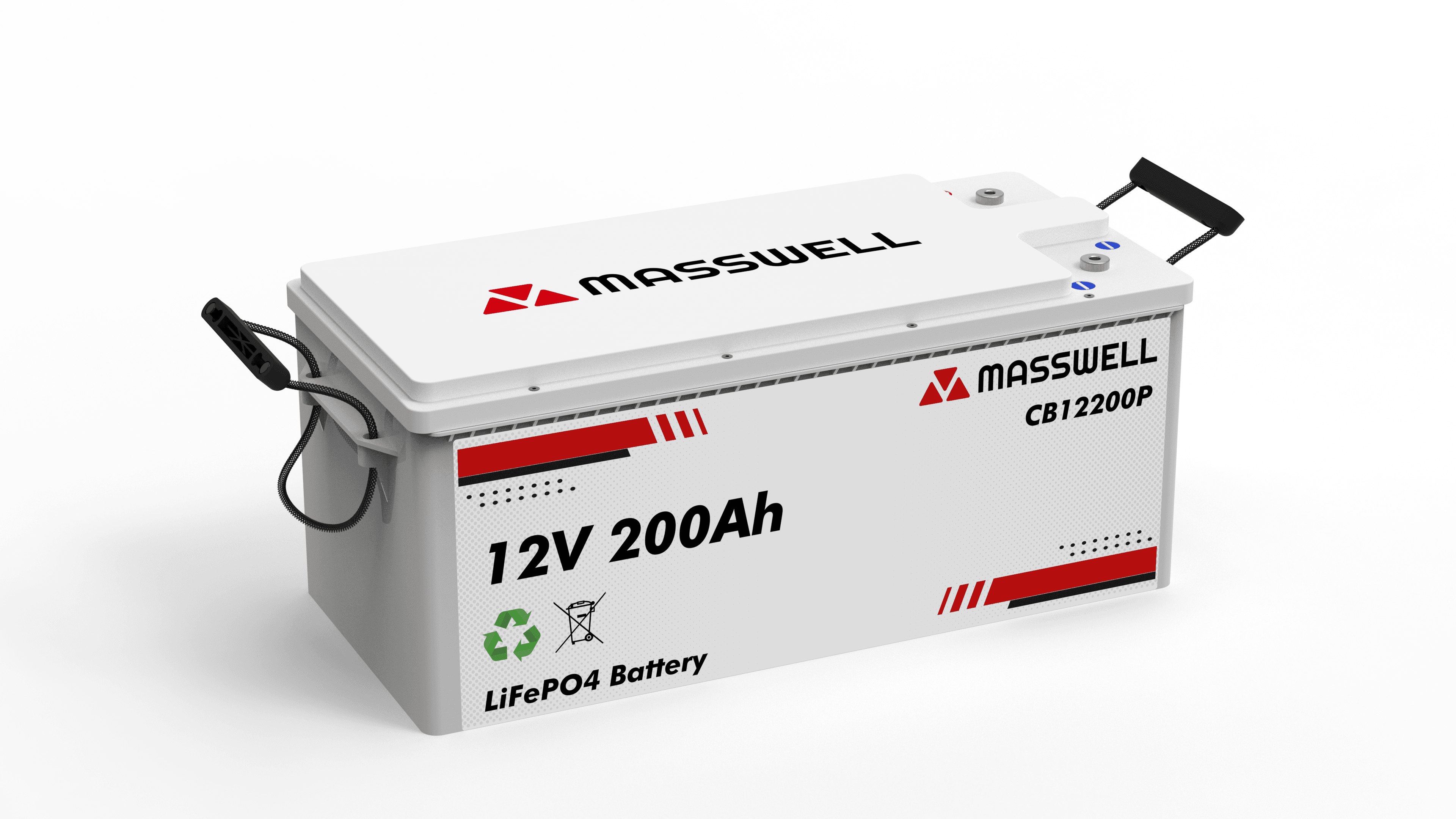 Masswell CB12200 12V 200Ah Lityum Demir Fosfat Batarya