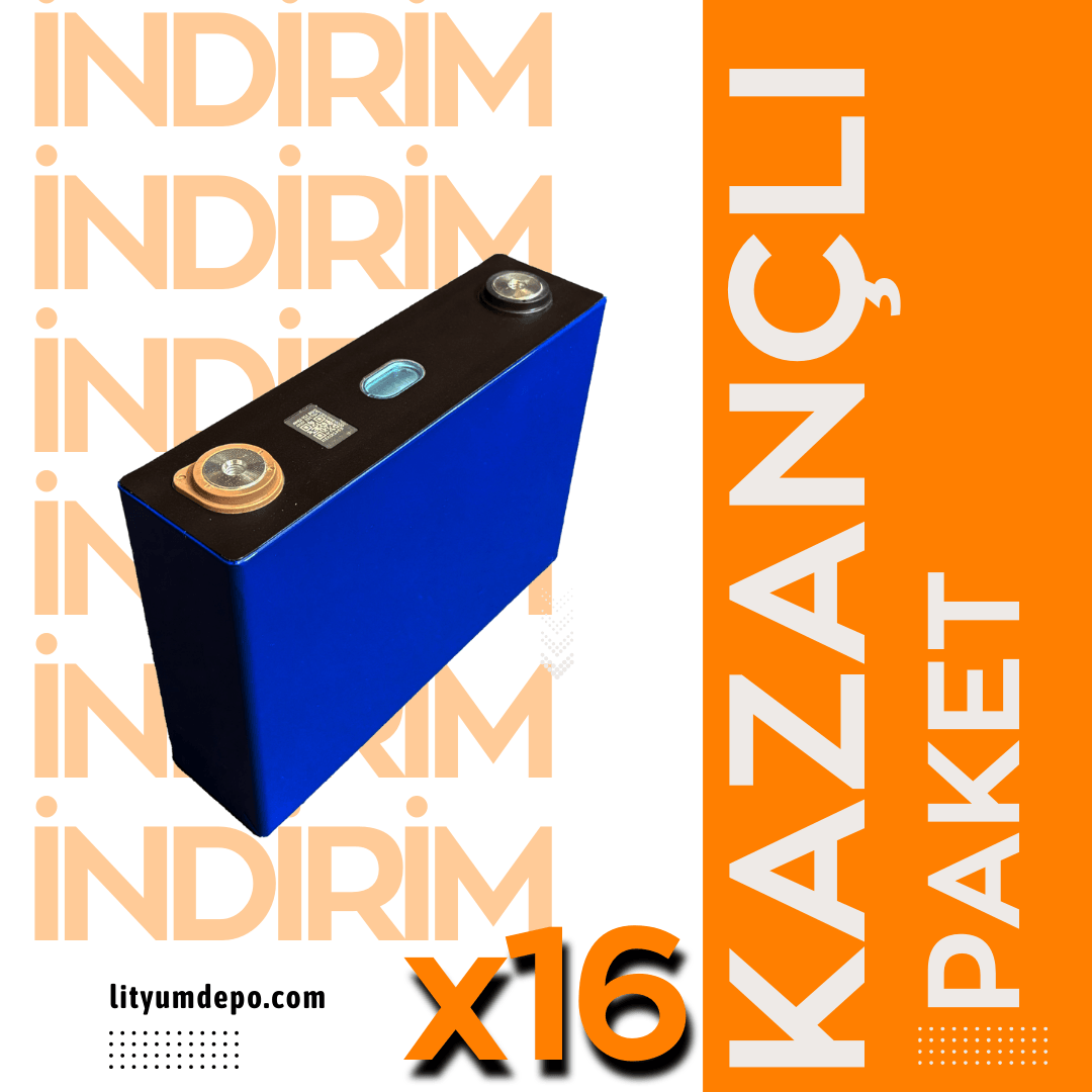Ganfeng 3.2V 100Ah LFP Hücre 16'lı Paket