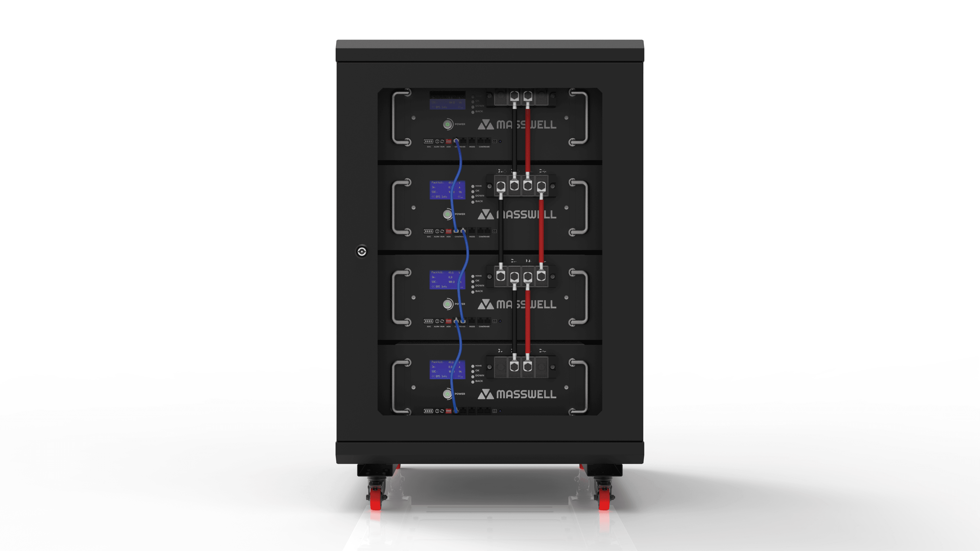 51.2V/5.1kWh Lityum Demir Fosfat Batarya Masswell RS4805F 