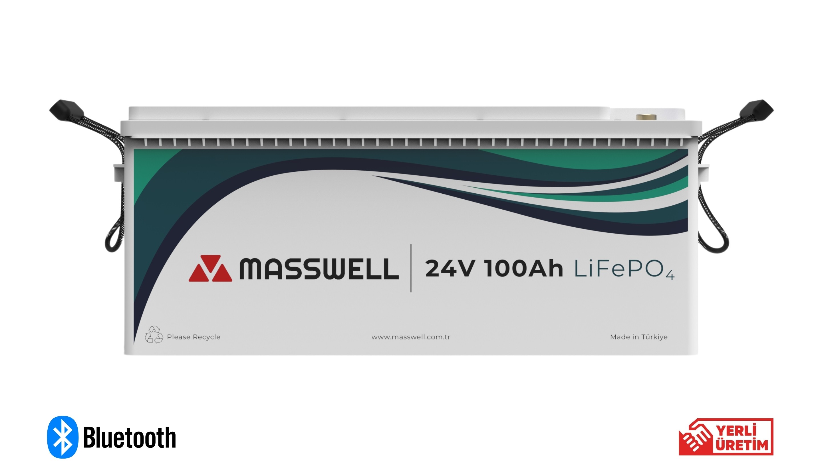 24V 100Ah Lityum Demir Fosfat Batarya Masswell CB24100 