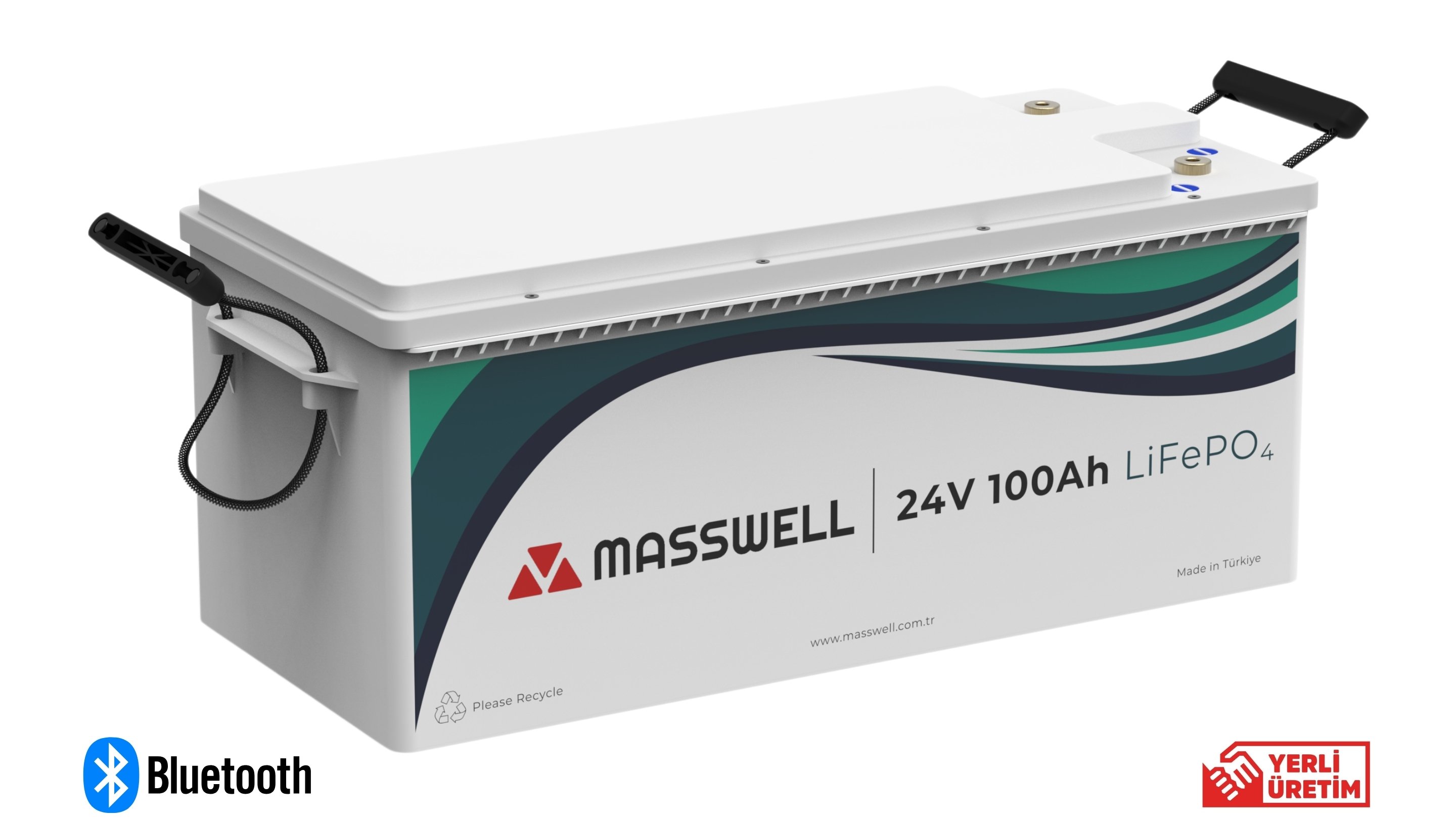 24V 100Ah Lityum Demir Fosfat Batarya Masswell CB24100 