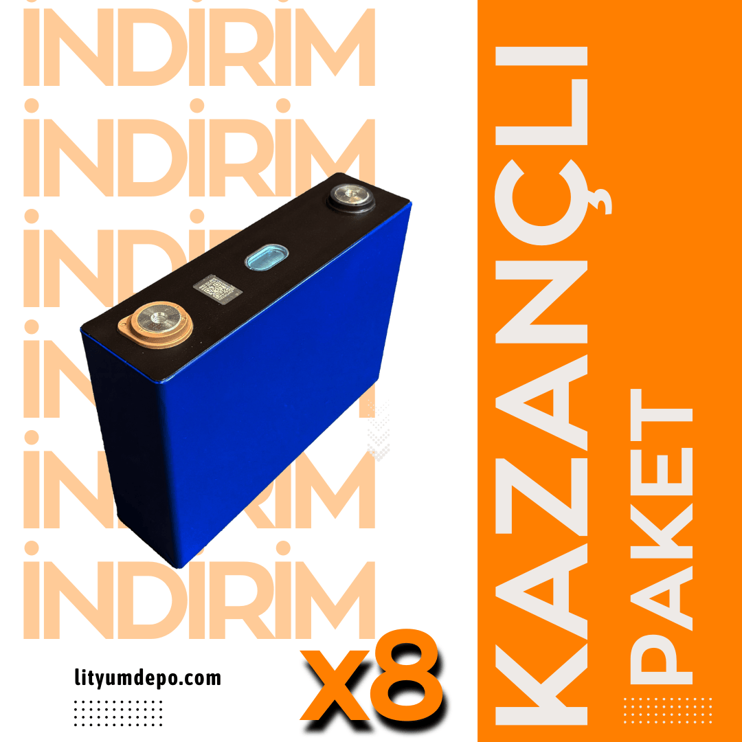 Ganfeng 3.2V 100Ah LFP Hücre 8'li Paket