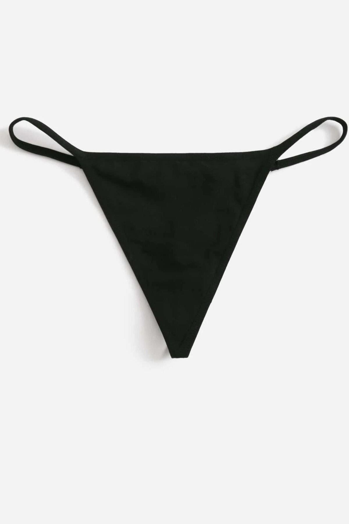Arkası Sexy Yazılı Zincirli Fantezi Tanga Külot