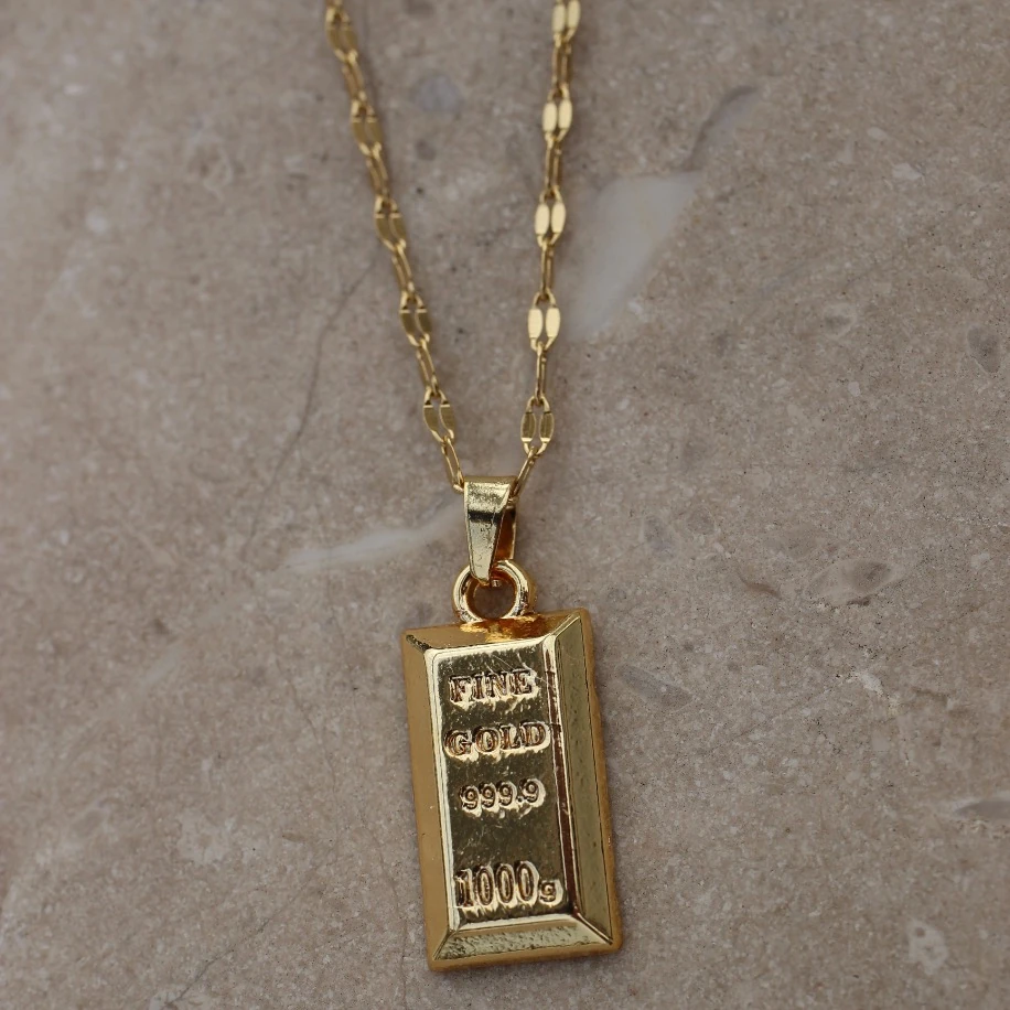 Külçe Altın Model Kolye