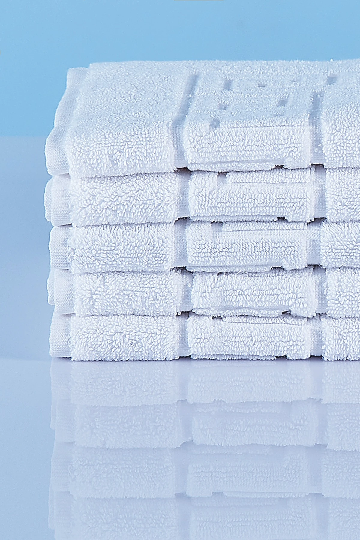 Premium Hotel Collection Foot Towel – White – 50×70 cm(Set of 5)