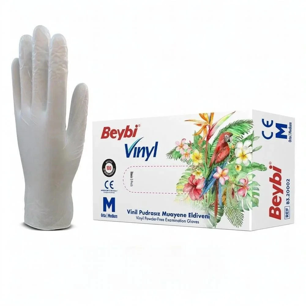 Vinyl Powder-Free Examination Gloves MDR Box of 100 image