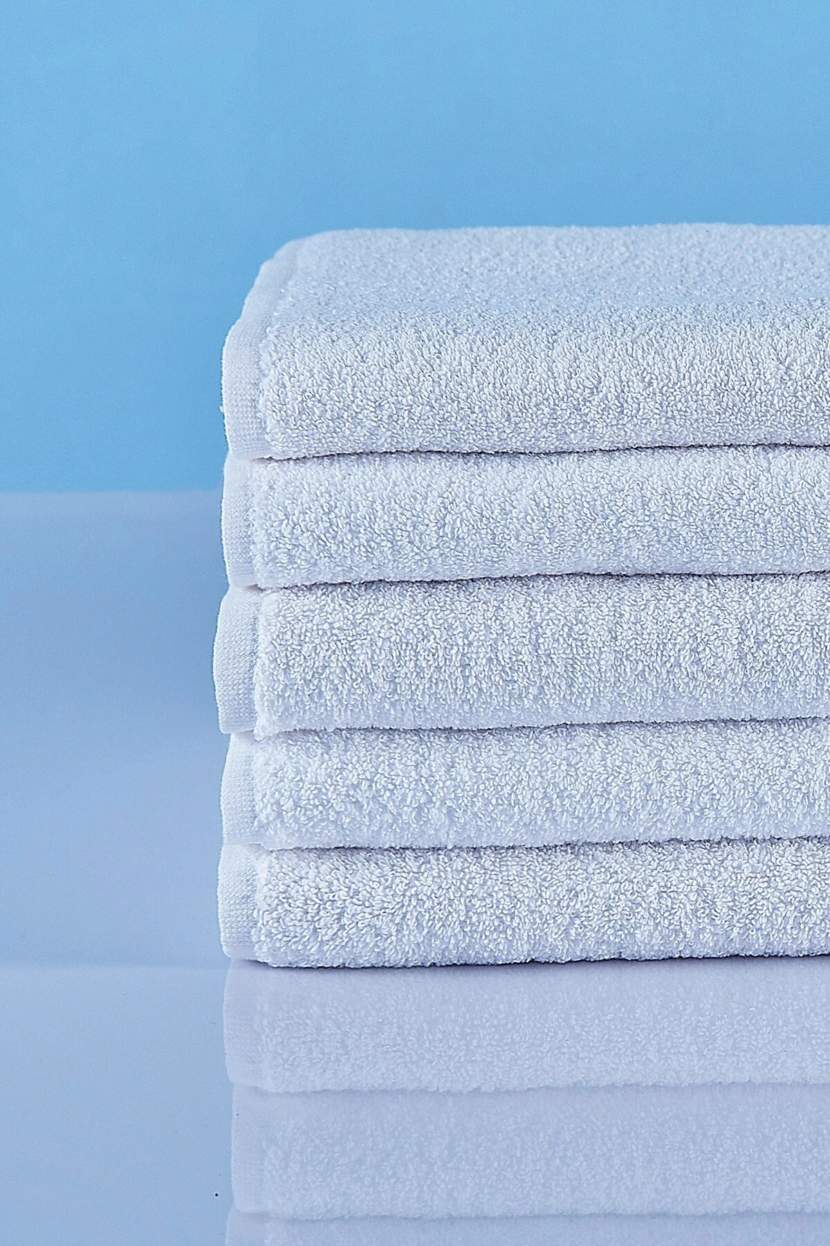 Premium Hotel Collection Bath Towel – White – 70×140 cm(Set of 5)