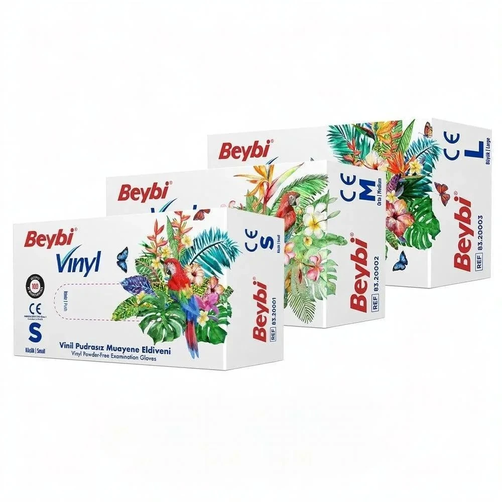 Vinyl Powder-Free Examination Gloves MDR Box of 100