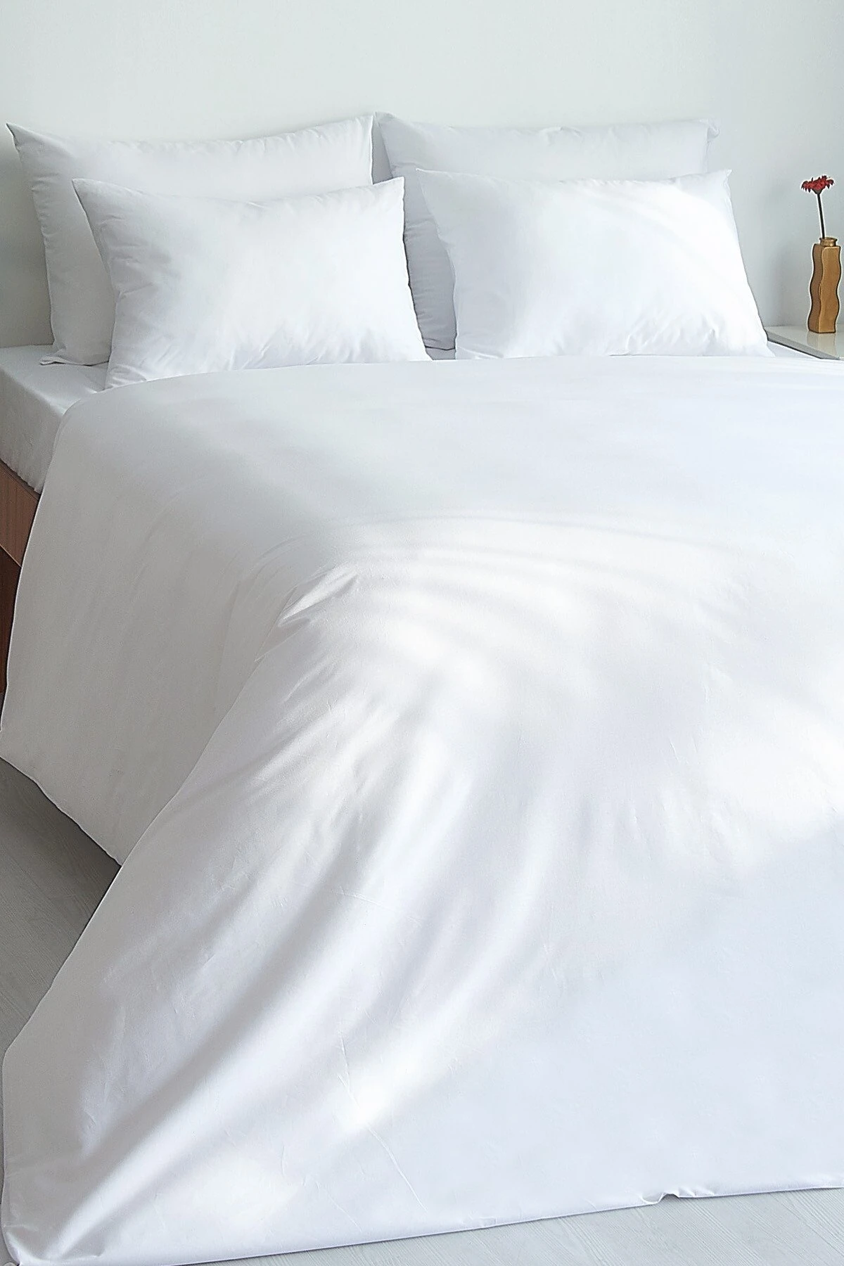 Duvet Cover Set, Double, 100% Cotton – 63 Thread Snow White