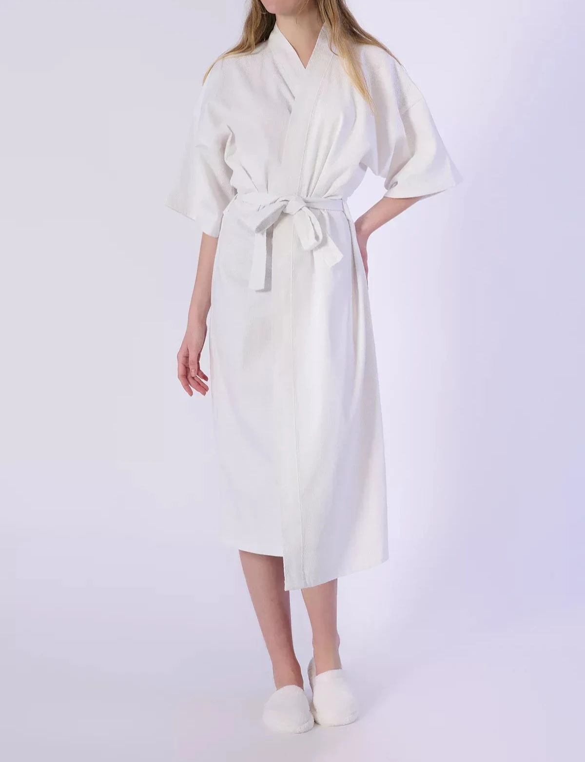 Premium Hotel Collection Bathrobe, Waffle – 100% Cotton