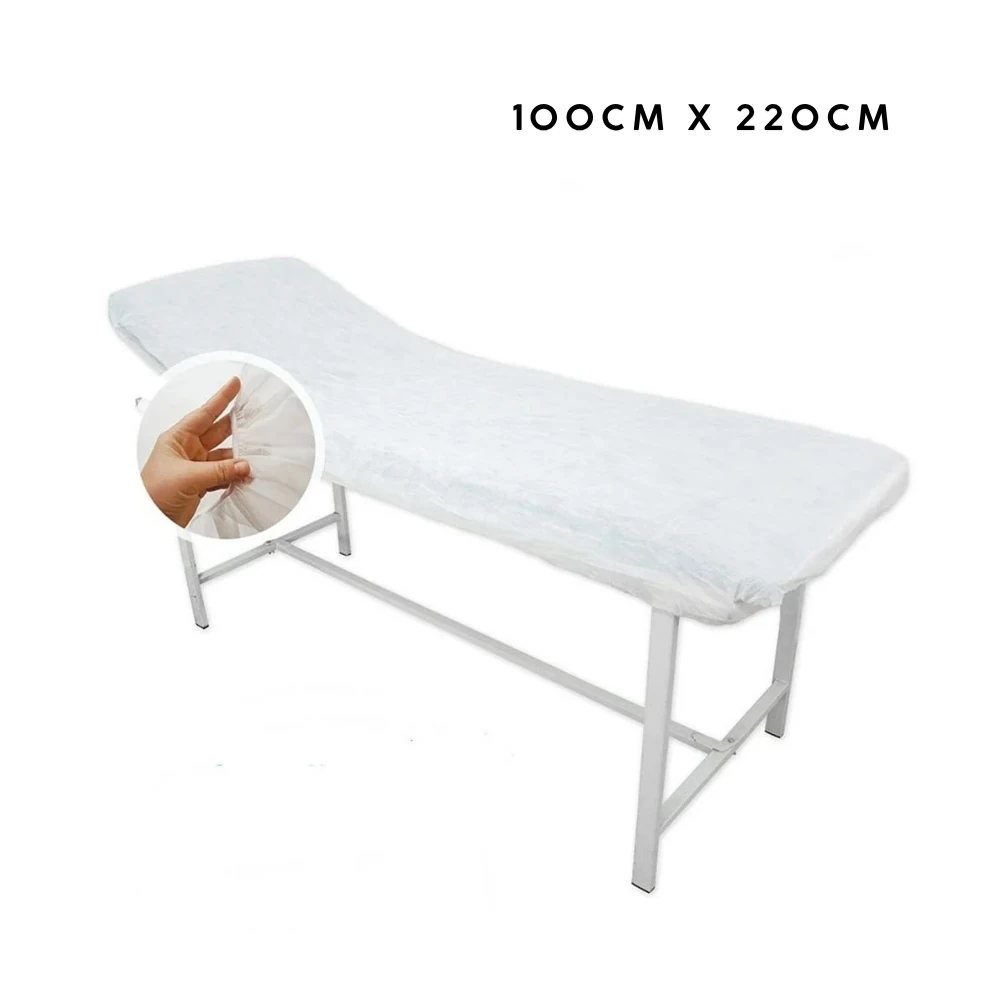 Luxury Disposable Fitted Stretcher Sheet 100cm X 220cm - 50 Pieces image