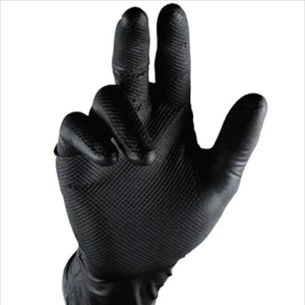 Diamond Black Nitrile Gloves - Box of 100