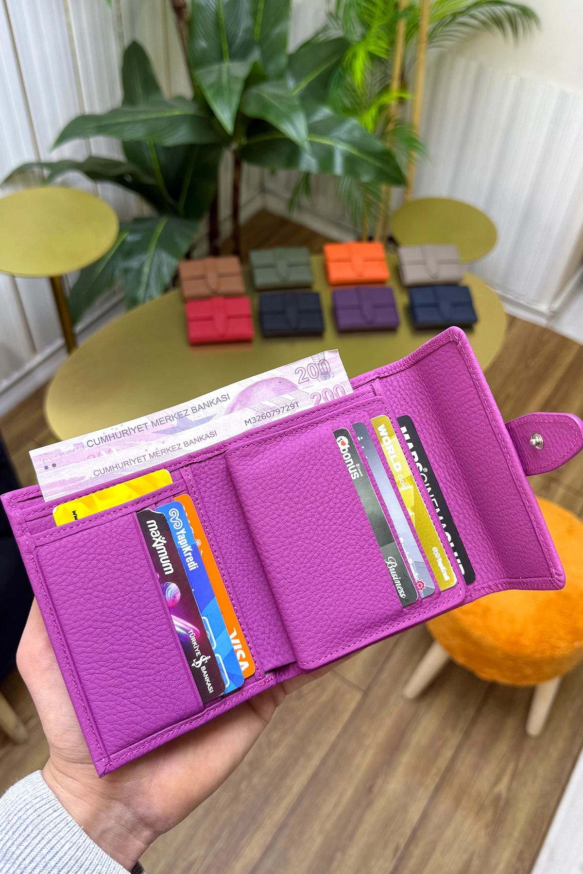 Lily Hakiki Deri Kadın Cüzdan Kibar Şık ve Kullanışlı