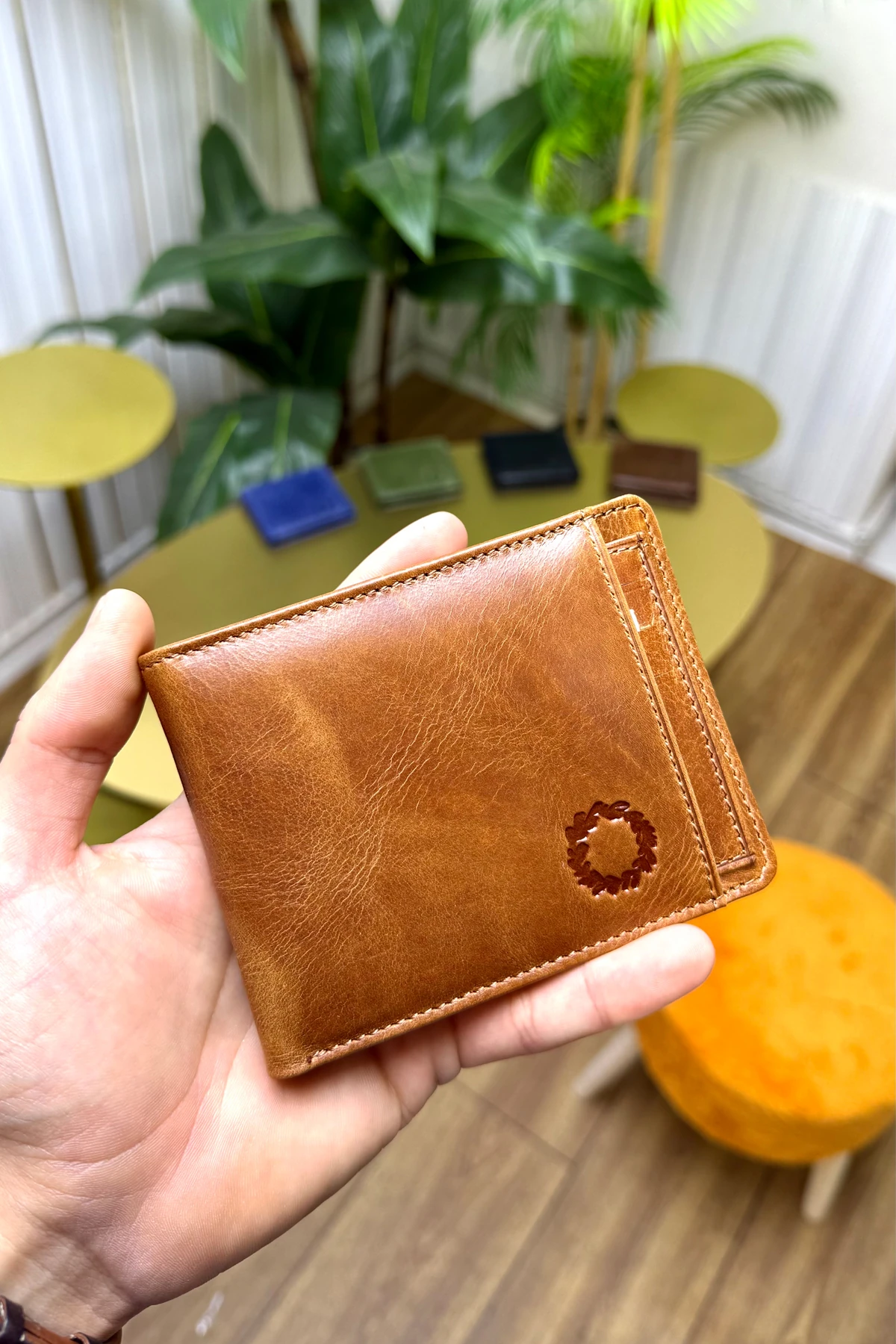 M.UTD Crazy Taba Hakiki Deri Kartlık Hediyeli Cüzdan