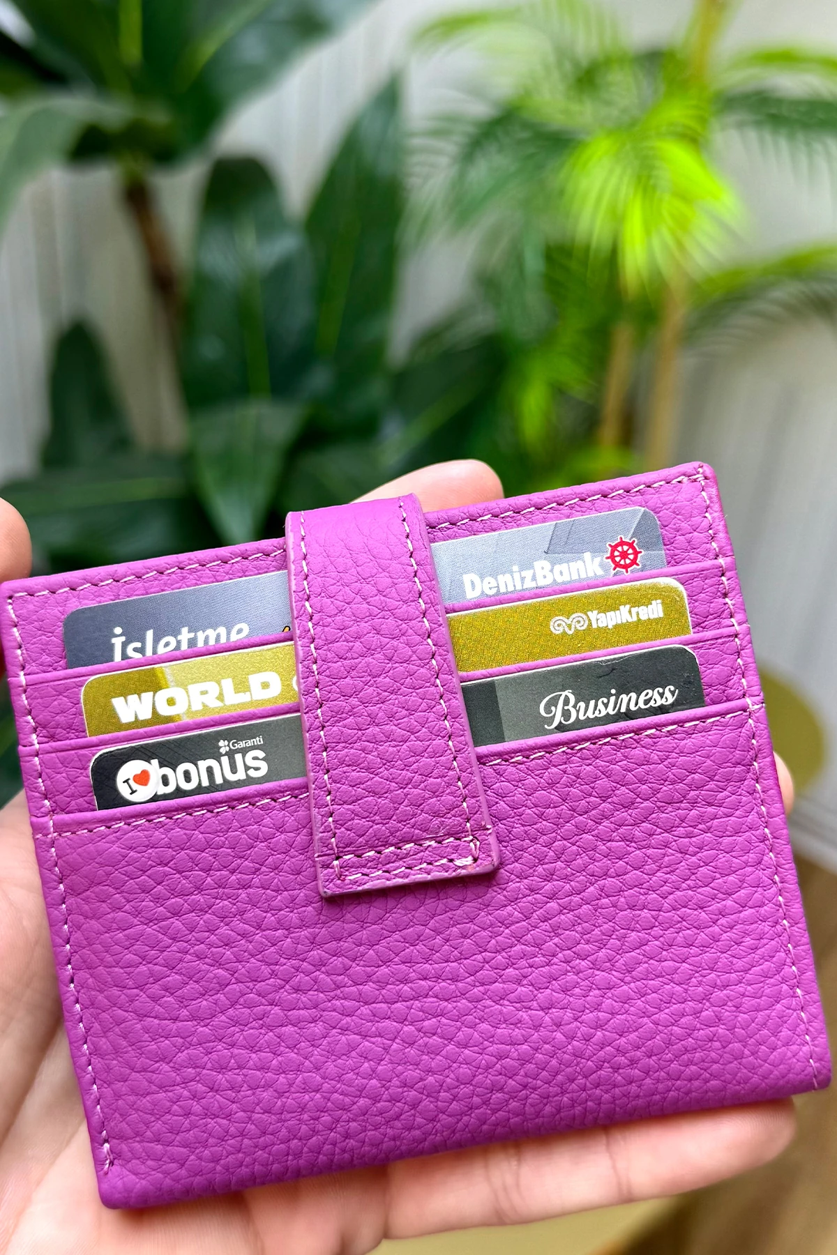 Flora Hakiki Deri Kadın Cüzdan Kibar Şık ve Kullanışlı