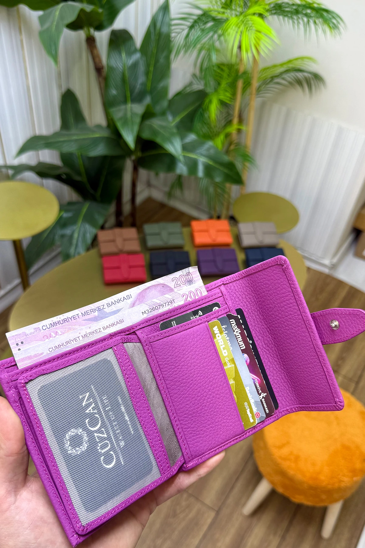 Lily Hakiki Deri Kadın Cüzdan Kibar Şık ve Kullanışlı