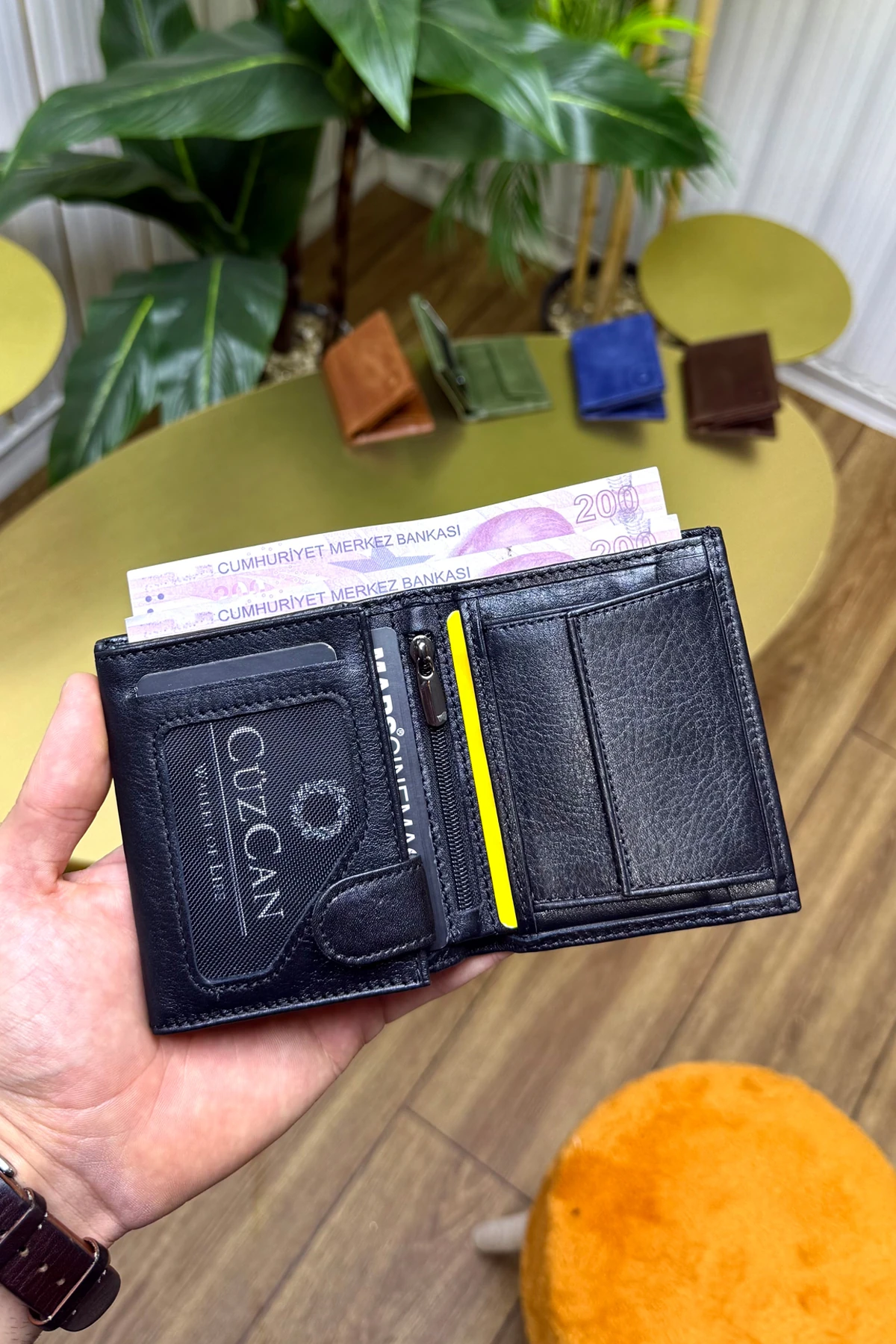 Florida Hakiki Deri Erkek Cüzdan ( UFAK VE KİBAR) - siyah