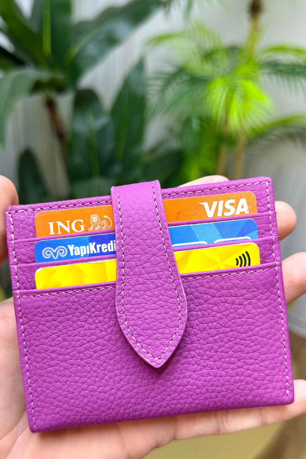 Flora Hakiki Deri Kadın Cüzdan Kibar Şık ve Kullanışlı