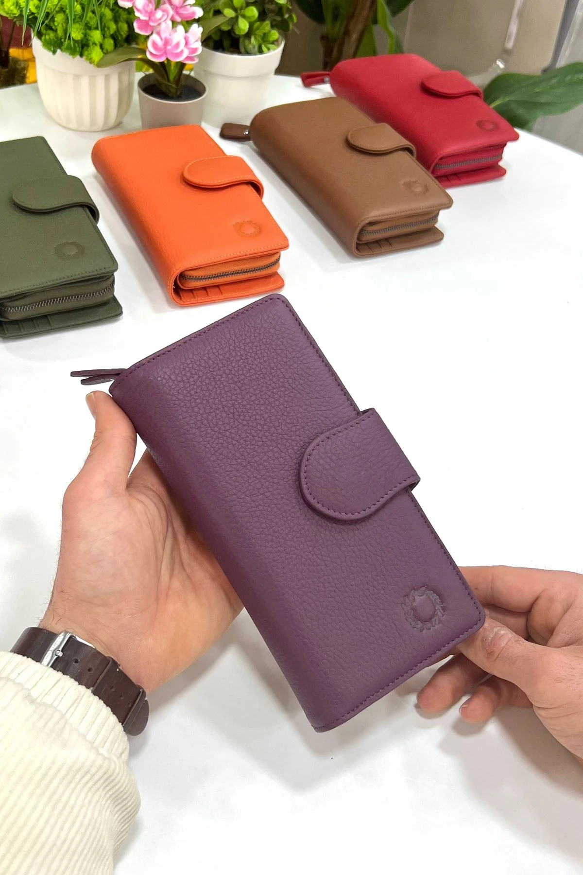 Bayern Hakiki Deri Ultra Kullanışlı Kadın Cüzdan