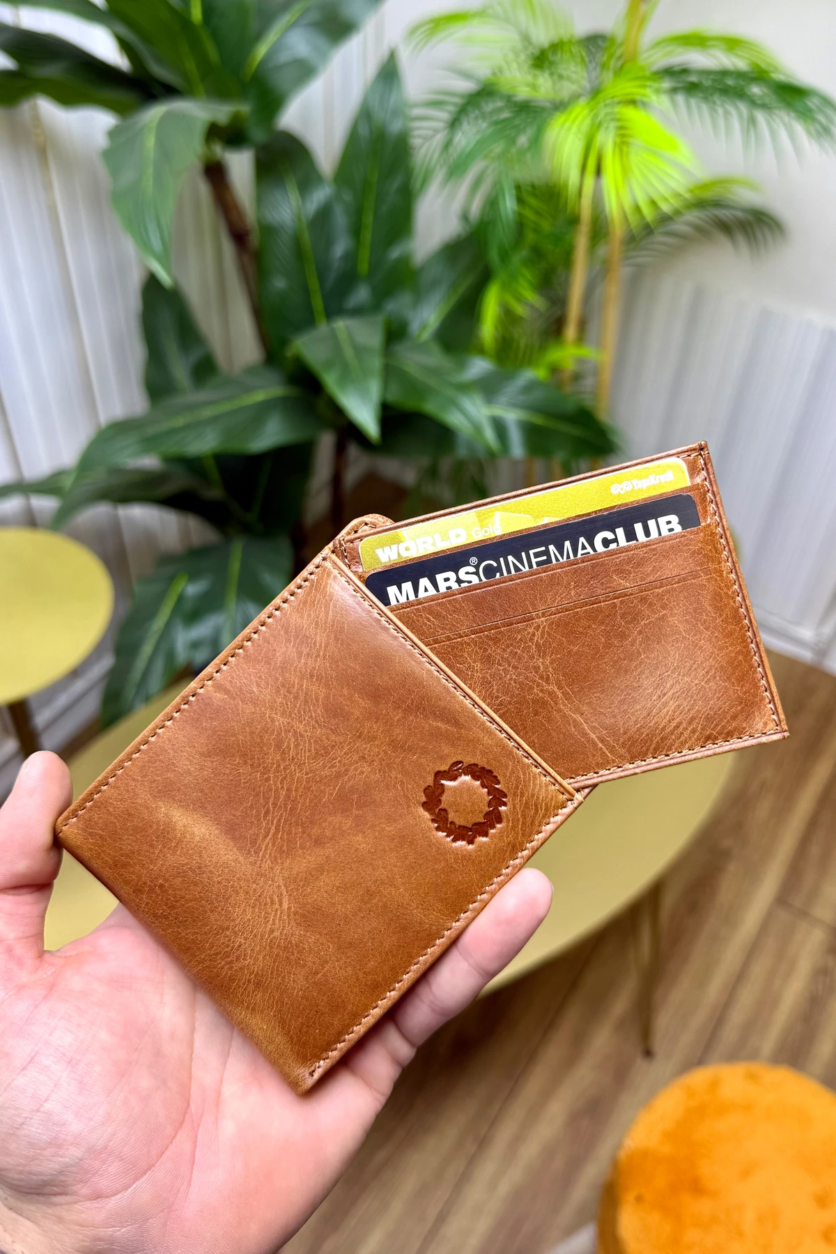 M.UTD Crazy Taba Hakiki Deri Kartlık Hediyeli Cüzdan