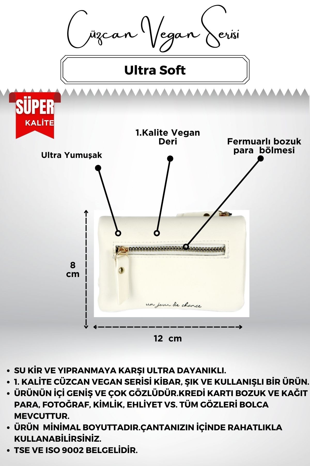 Soft Yumuşak Deri Kibar Ufak Kadın Cüzdan