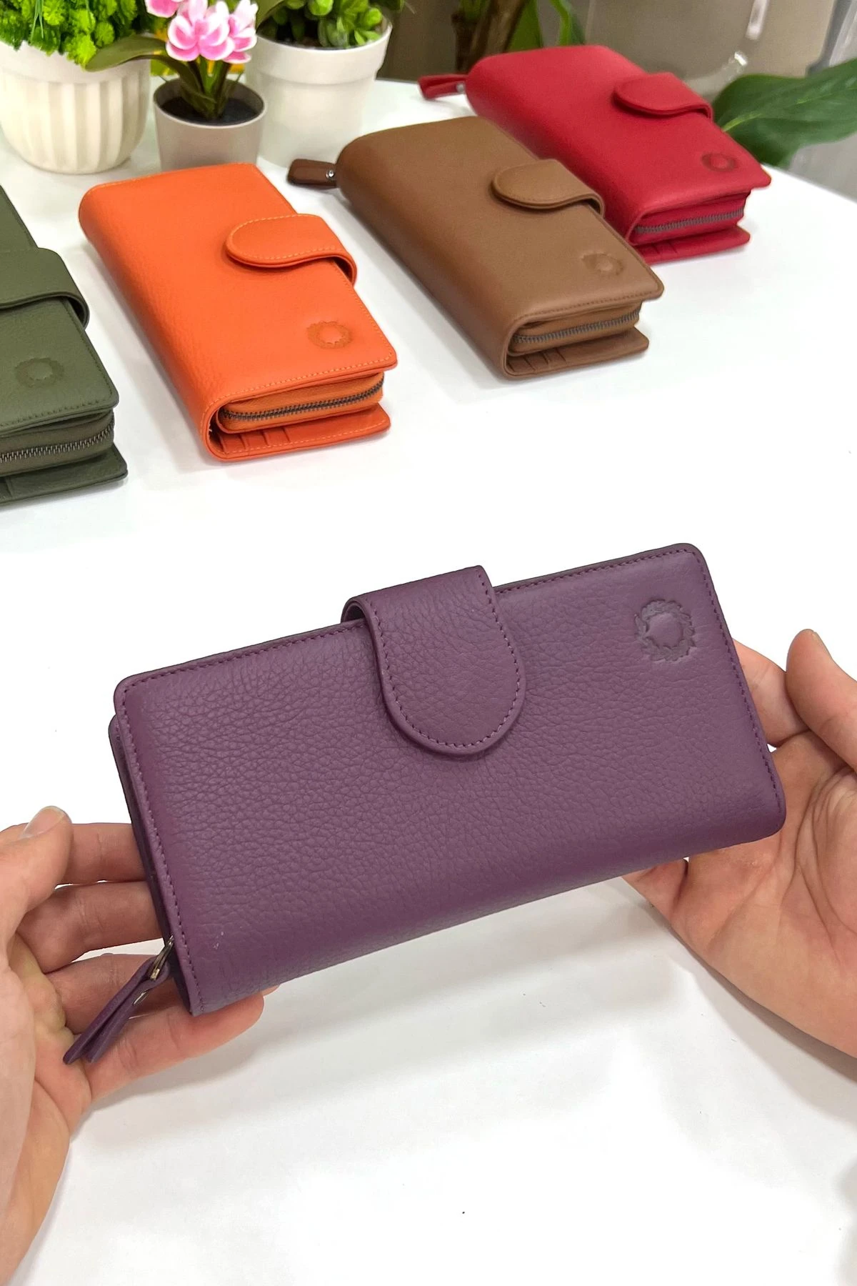 Bayern Hakiki Deri Ultra Kullanışlı Kadın Cüzdan