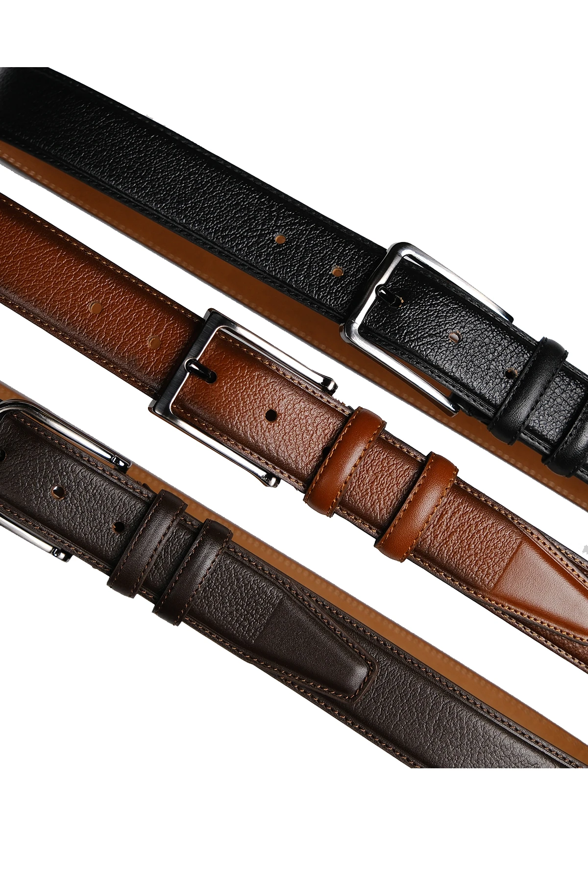 Hakiki Deri Düz 3 CM Erkek Kemer (KUMAŞ)