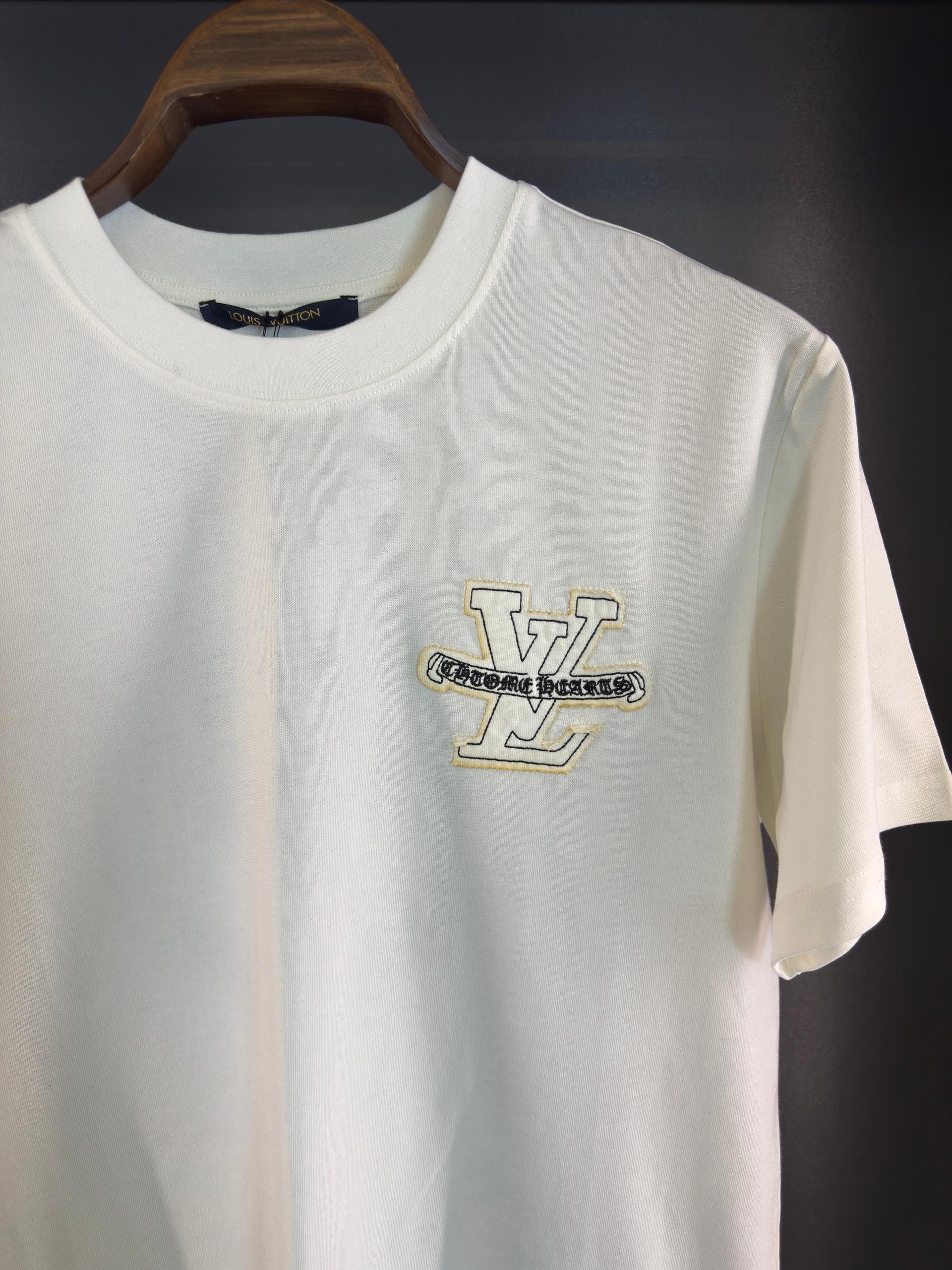 Louis Vuitton x chrome hearts tişört