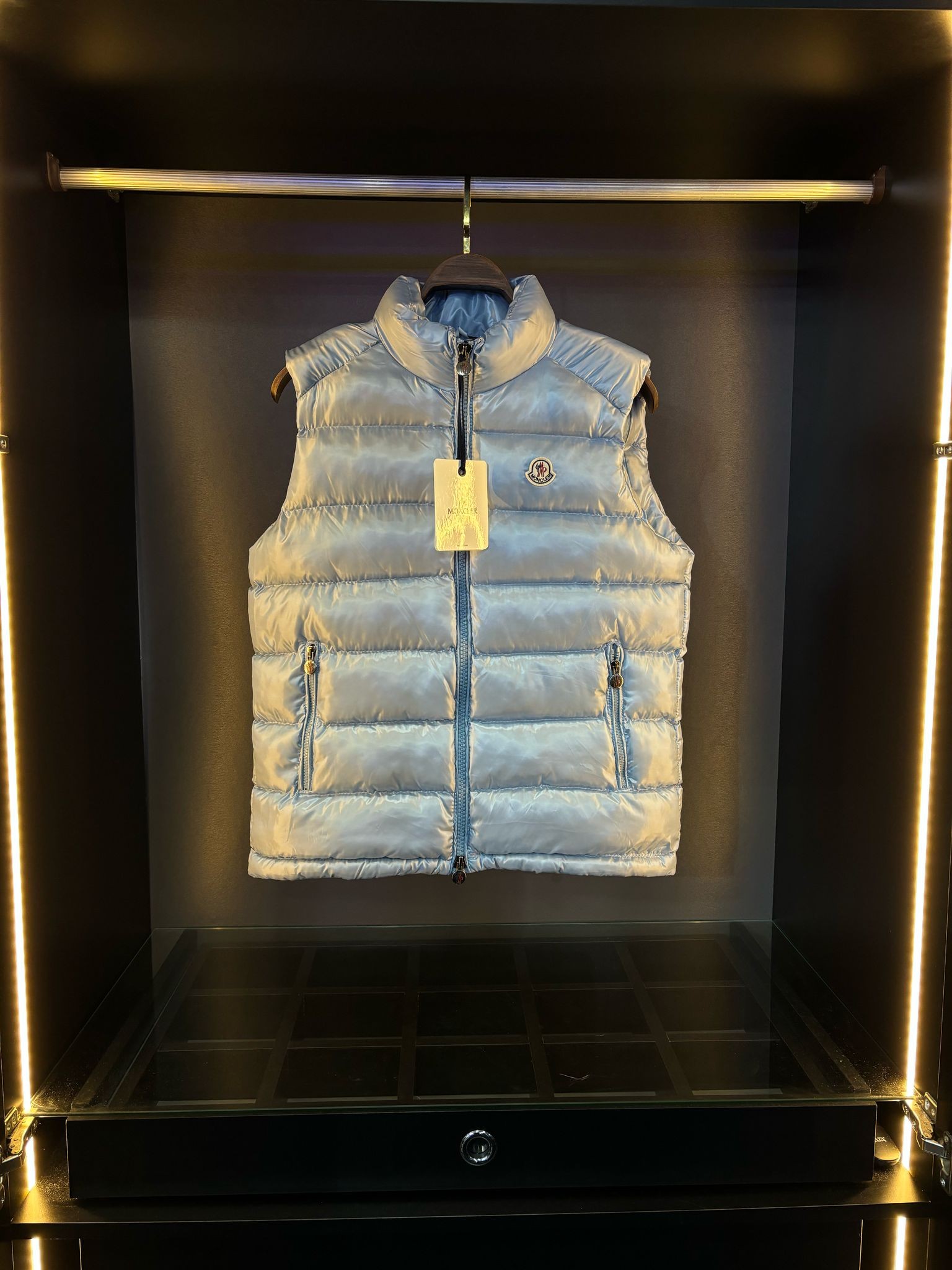 moncler bebe mavi yelek 