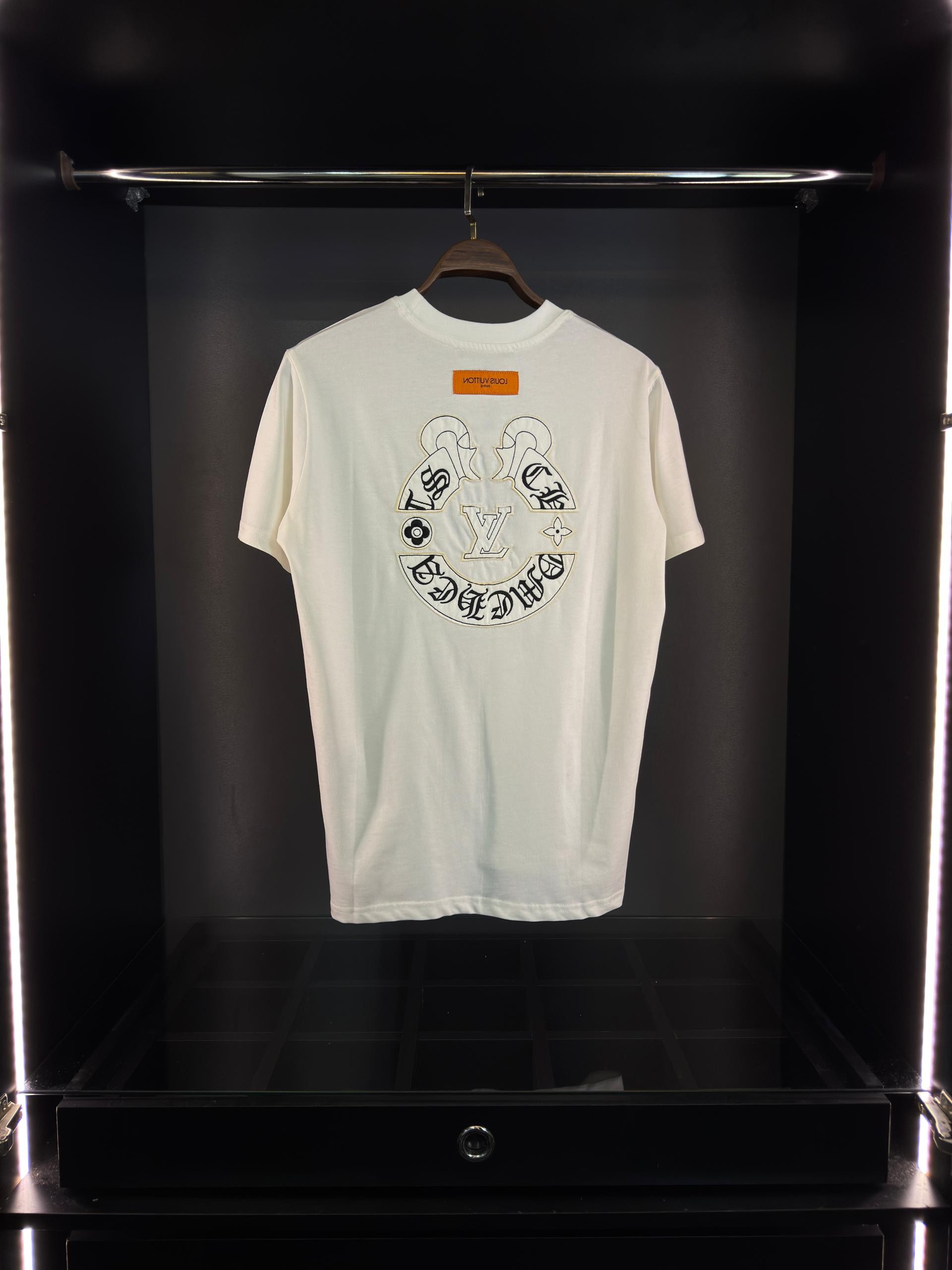 Louis Vuitton x chrome hearts tişört
