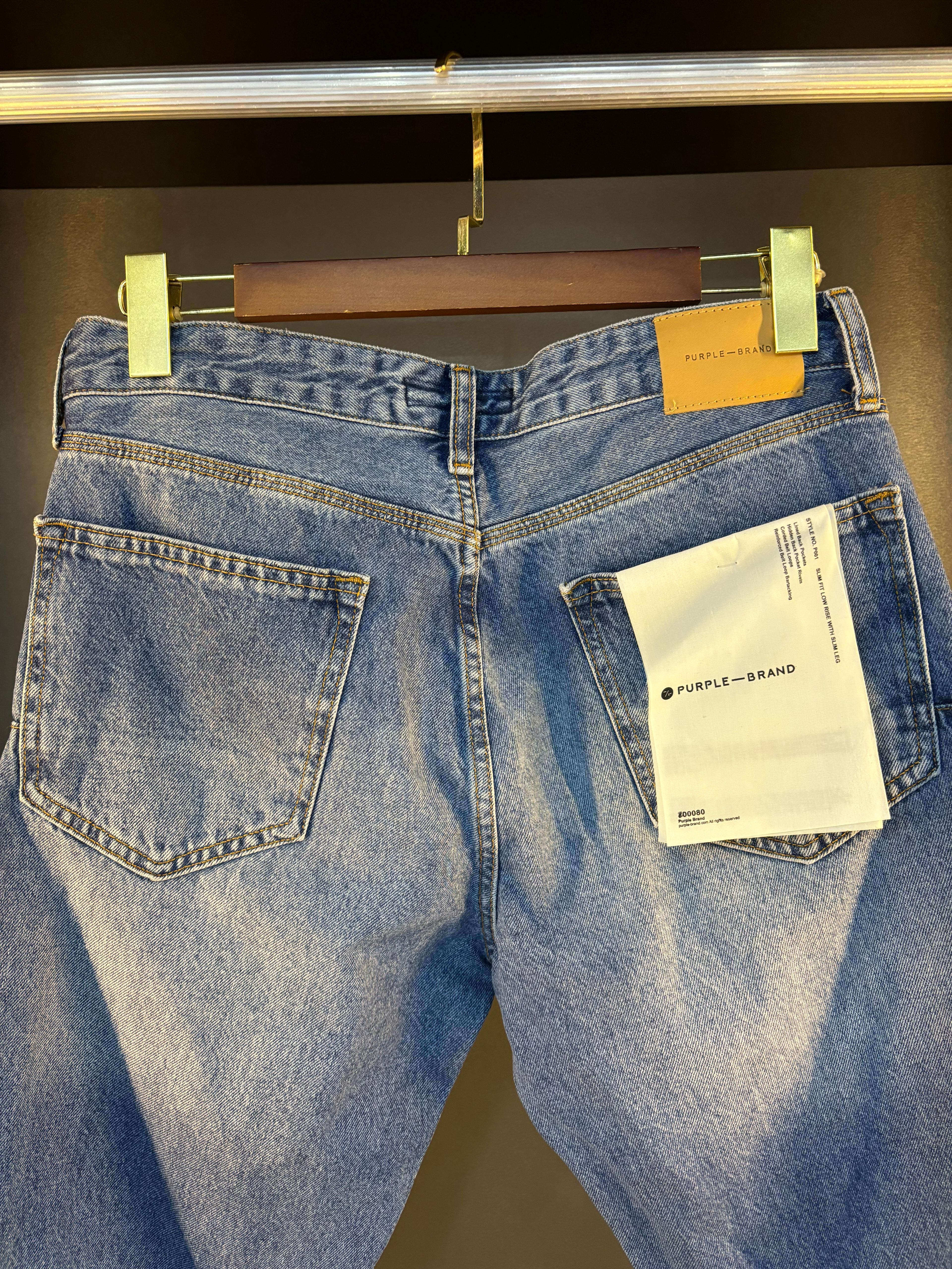 Purple jeans pantolon