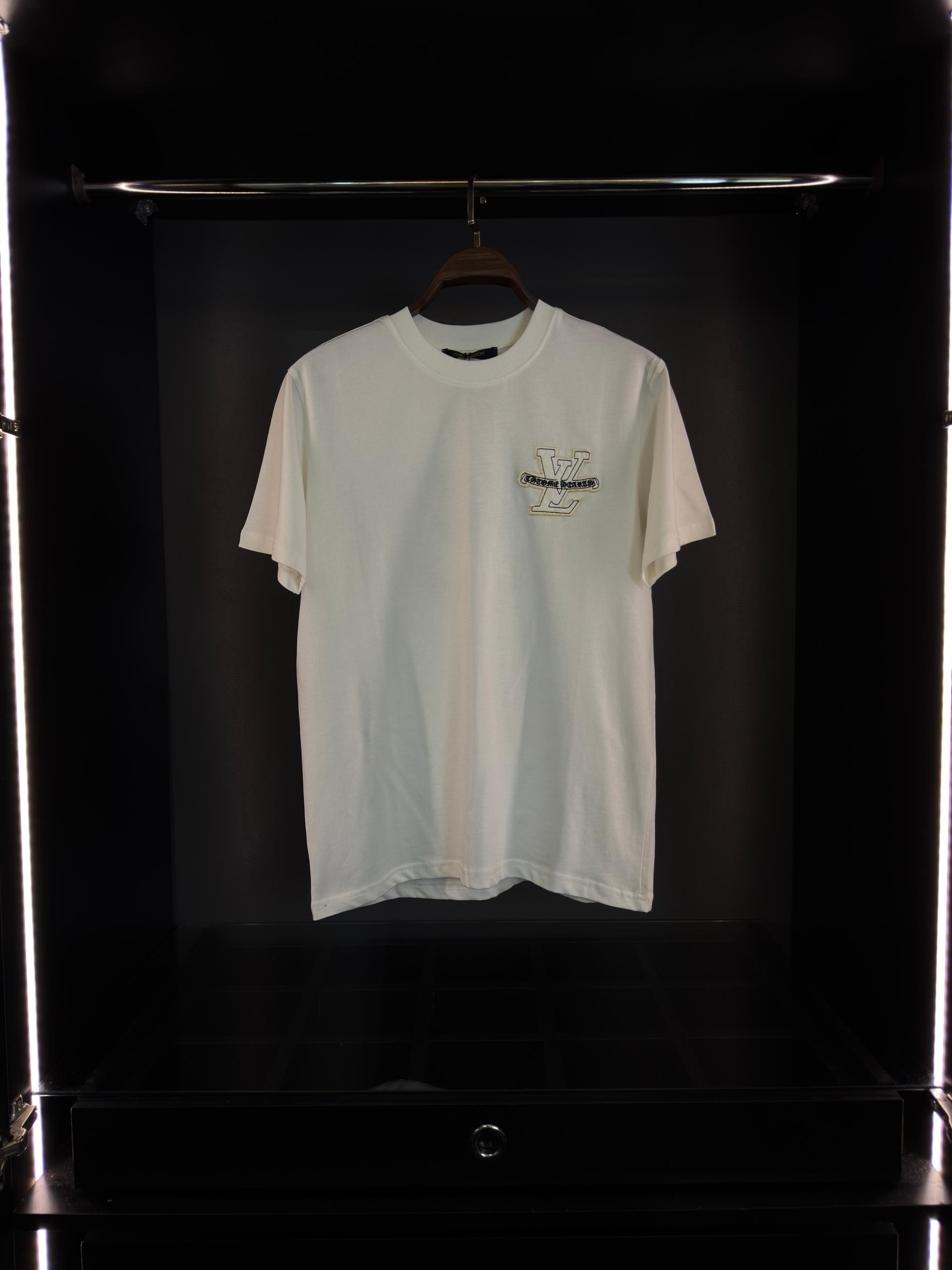 Louis Vuitton x chrome hearts tişört