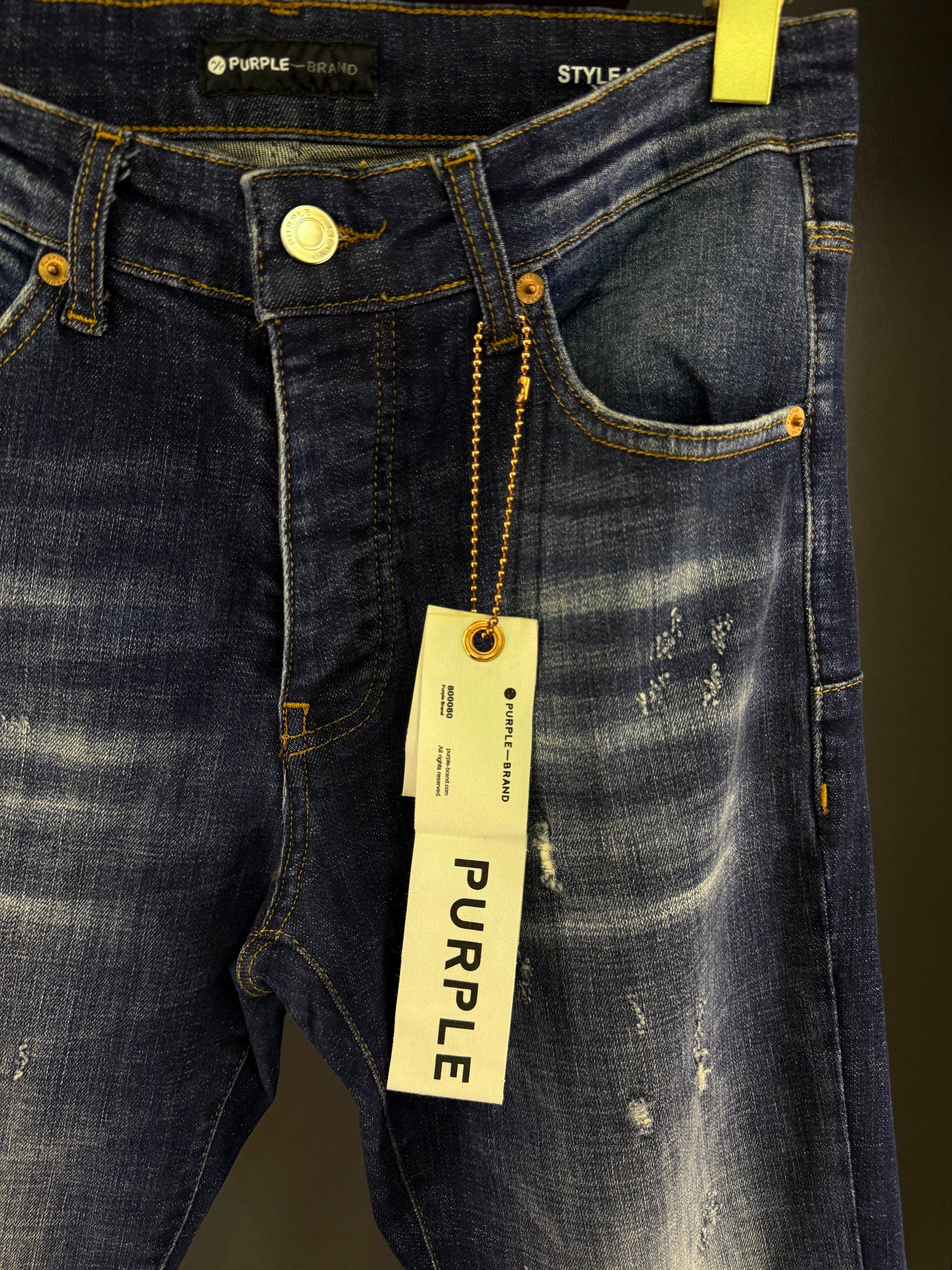 Purple jeans pantolon