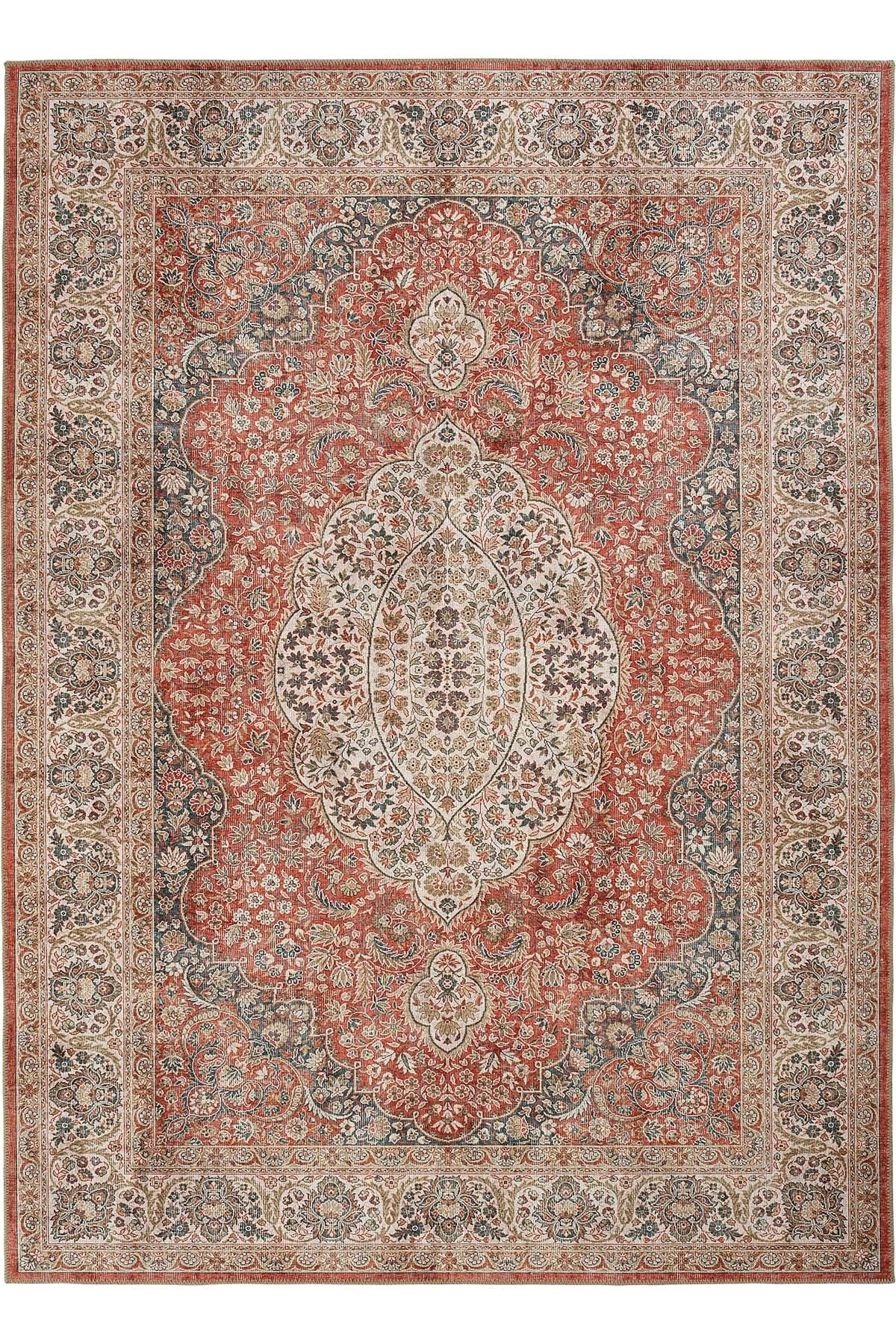 EMİRGAN HALI ART DOKU SERİSİ ART 71 -MAKİNEDE YIKANABİLEN PAMUK DOKUMA TABAN HALI