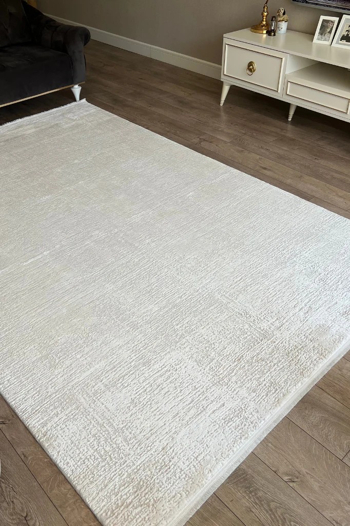 EMİRGAN HALI TRUVA SERİSİ TRV 02 KREM MODERN MAKİNE HALISI