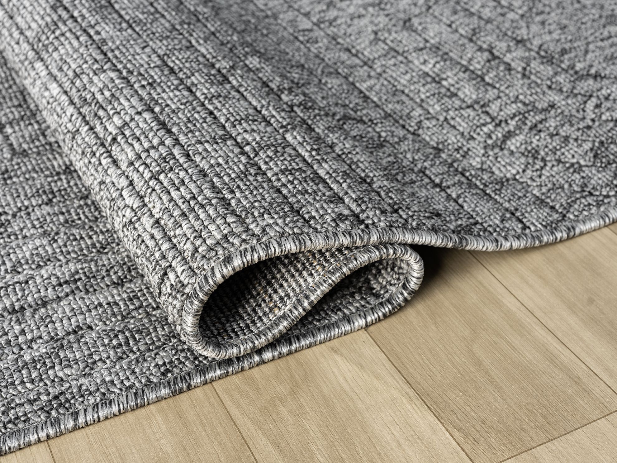 EMİRGAN HALI LOOP SERİSİ LP 623 ANTRASİT HASIR DOKULU KESME HALI