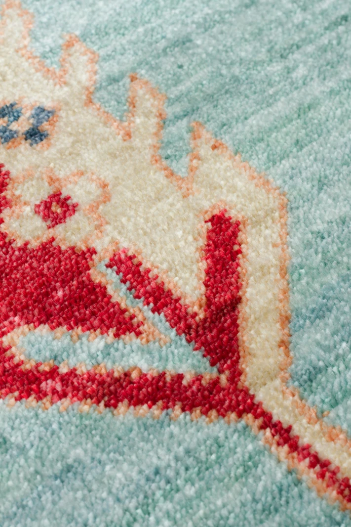 EMİRGAN HALI ZARA YÜN HALI SERİSİ ZR 22 TURKUAZ