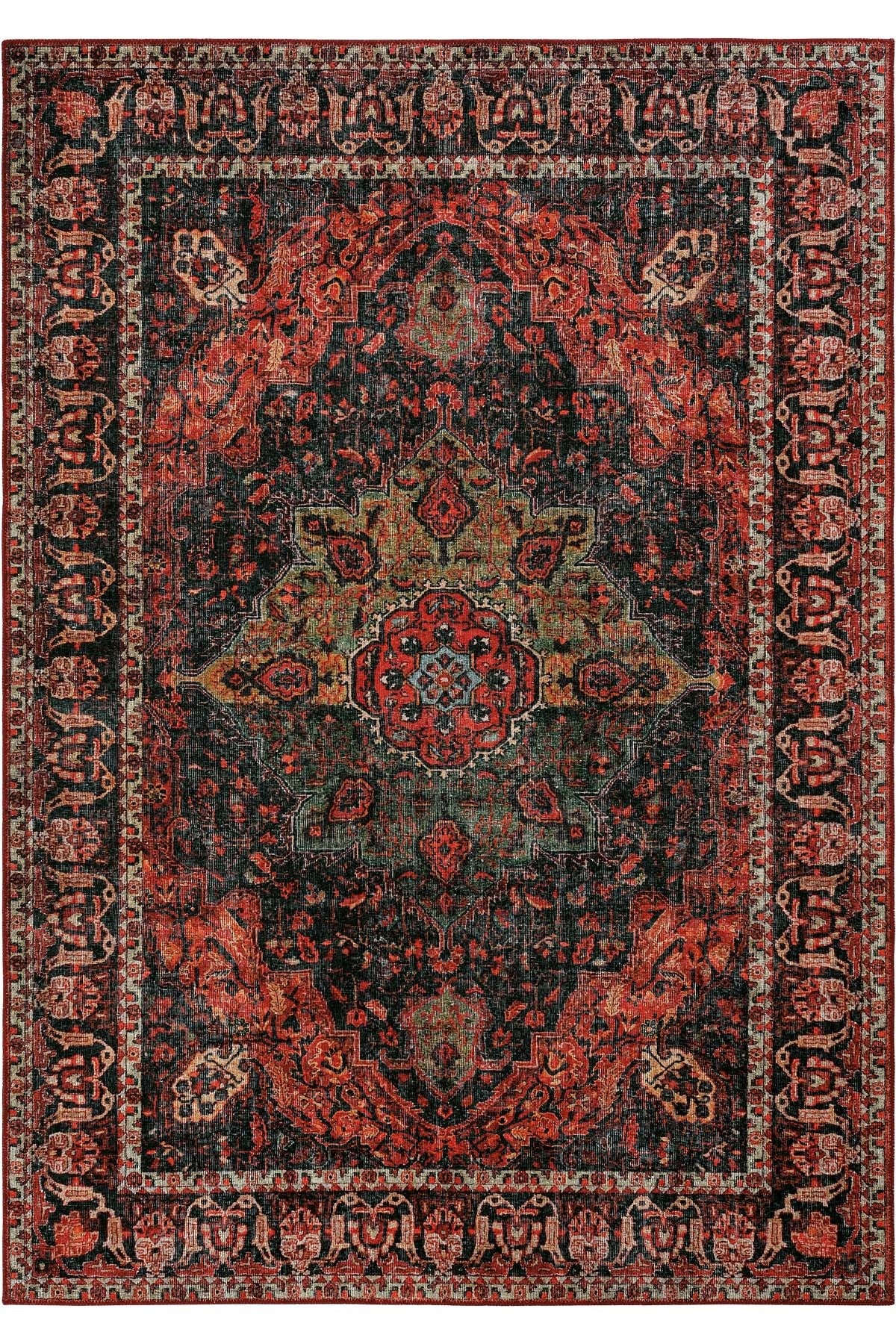 EMİRGAN HALI ART DOKU SERİSİ ART 62 -MAKİNEDE YIKANABİLEN PAMUK DOKUMA TABAN HALI