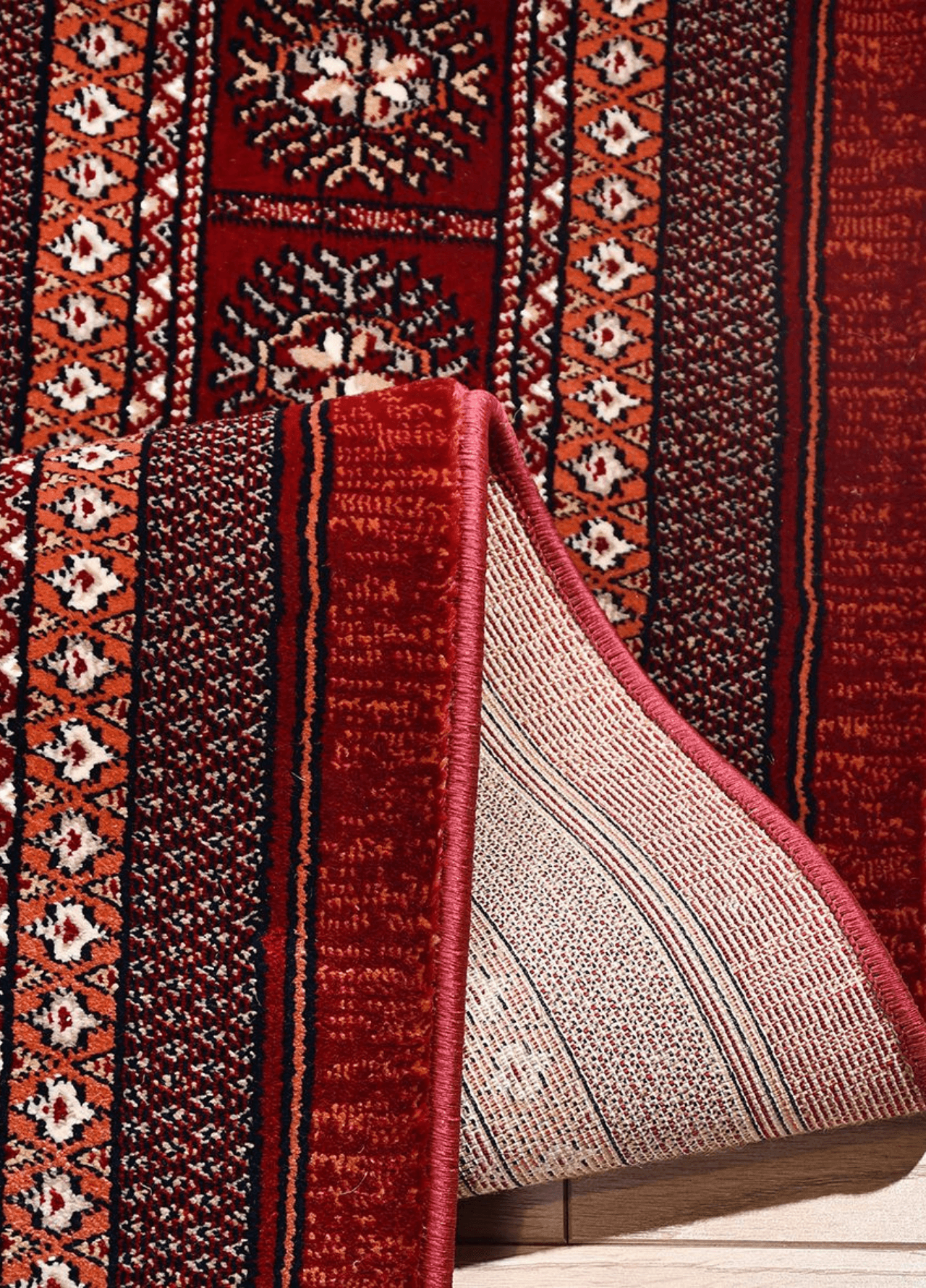 EMİRGAN HALI ASİL SERİSİ ASL 02 KIRMIZI AFGAN DESENLİ SALON HALISI