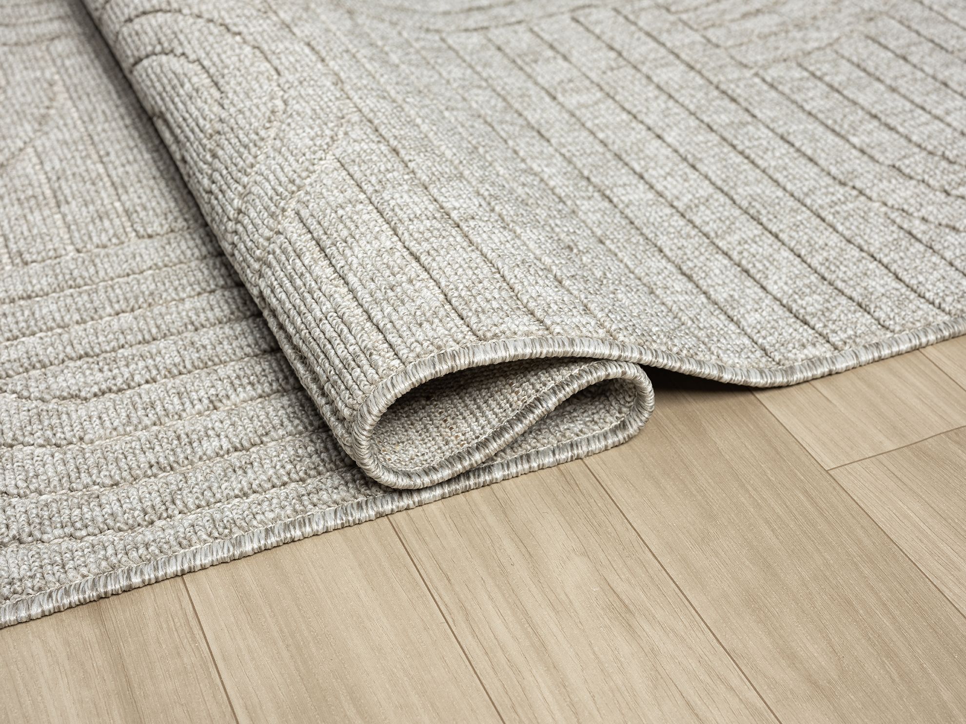 EMİRGAN HALI LOOP SERİSİ LP 623 GRİ HASIR DOKULU KESME HALI