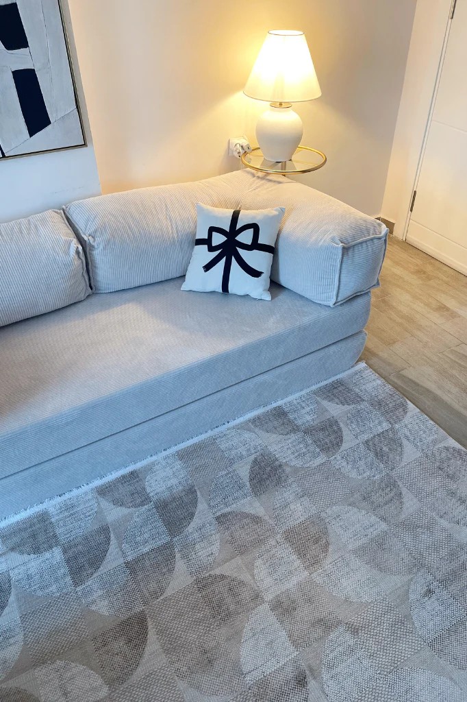 EMİRGAN HALI TRUVA SERİSİ TRV 01 BEJ KAHVE MODERN MAKİNE HALISI