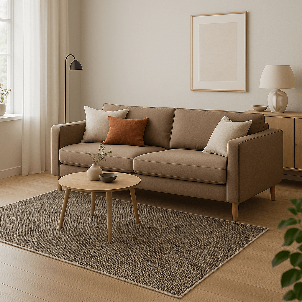 EMİRGAN HALI DİVA SERİSİ DV 04 VİZON DÜZ RENK SADE KİLİM