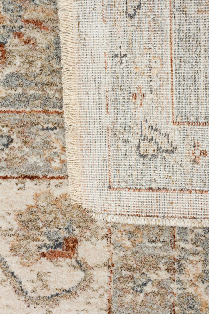 EMİRGAN HALI ANTİK EFES SERİSİ EFS 04 KREM GRİ VİNTAGE HALI