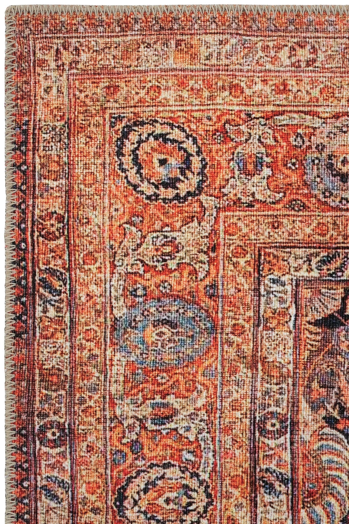 EMİRGAN HALI ART DOKU SERİSİ ART 67 -MAKİNEDE YIKANABİLEN PAMUK DOKUMA TABAN HALI