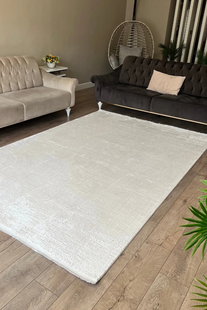 EMİRGAN HALI TRUVA SERİSİ TRV 02 KREM MODERN MAKİNE HALISI