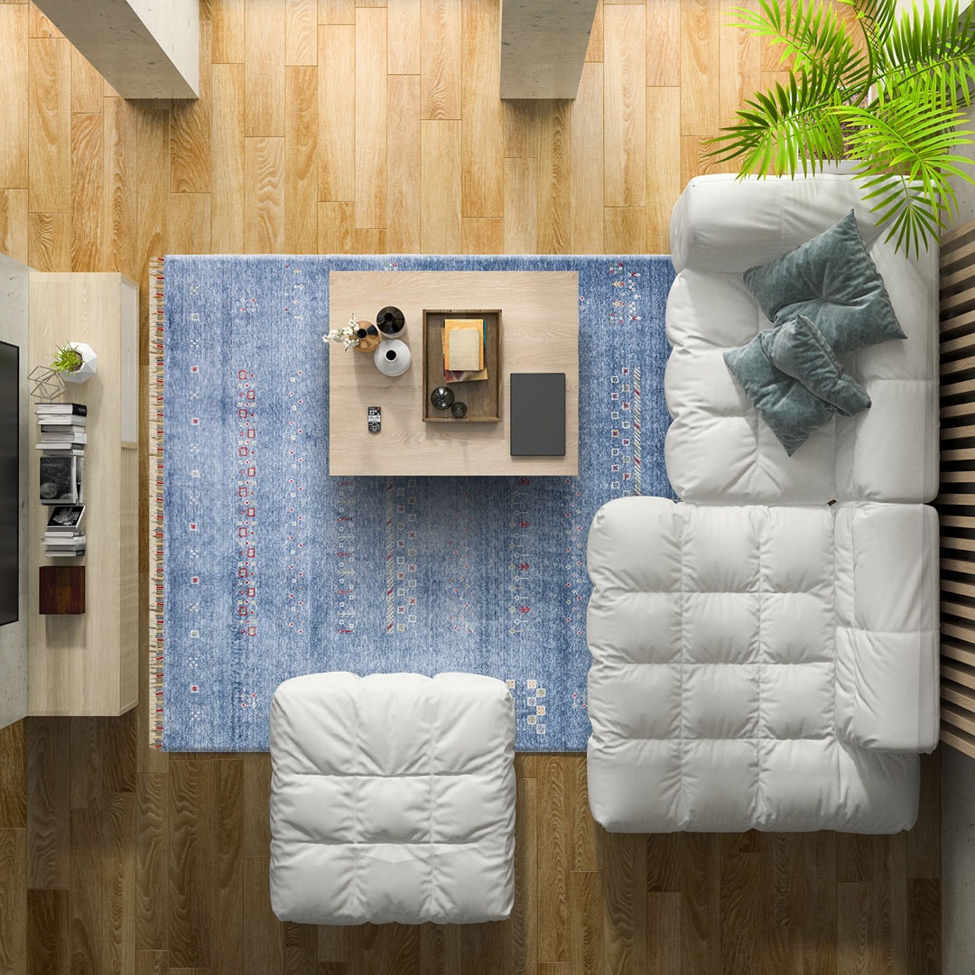 EMİRGAN HALI ZARA YÜN HALI SERİSİ ZR 06 BLUE