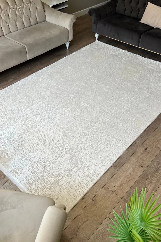 EMİRGAN HALI TRUVA SERİSİ TRV 02 KREM MODERN MAKİNE HALISI