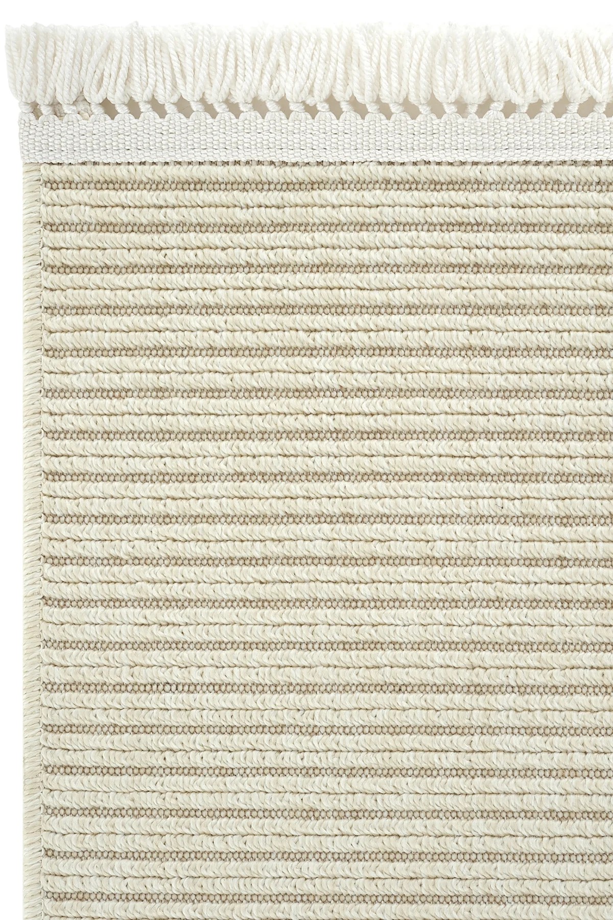 EMİRGAN HALI LOOP SERİSİ LP 622 KREM HASIR DOKULU KESME HALI
